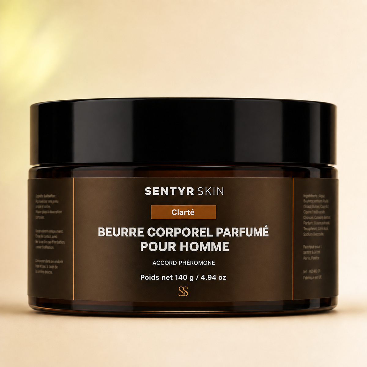 Clarté — packaging Sentyr Skin 140 g