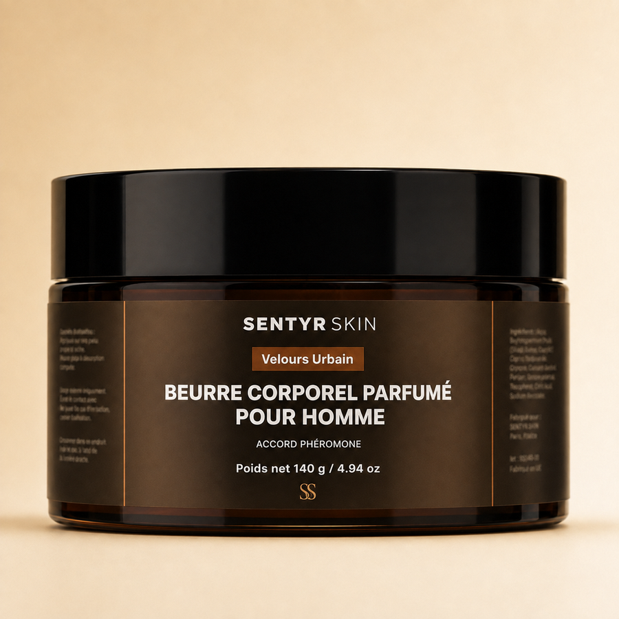 Velours Urbain — packaging Sentyr Skin 140 g