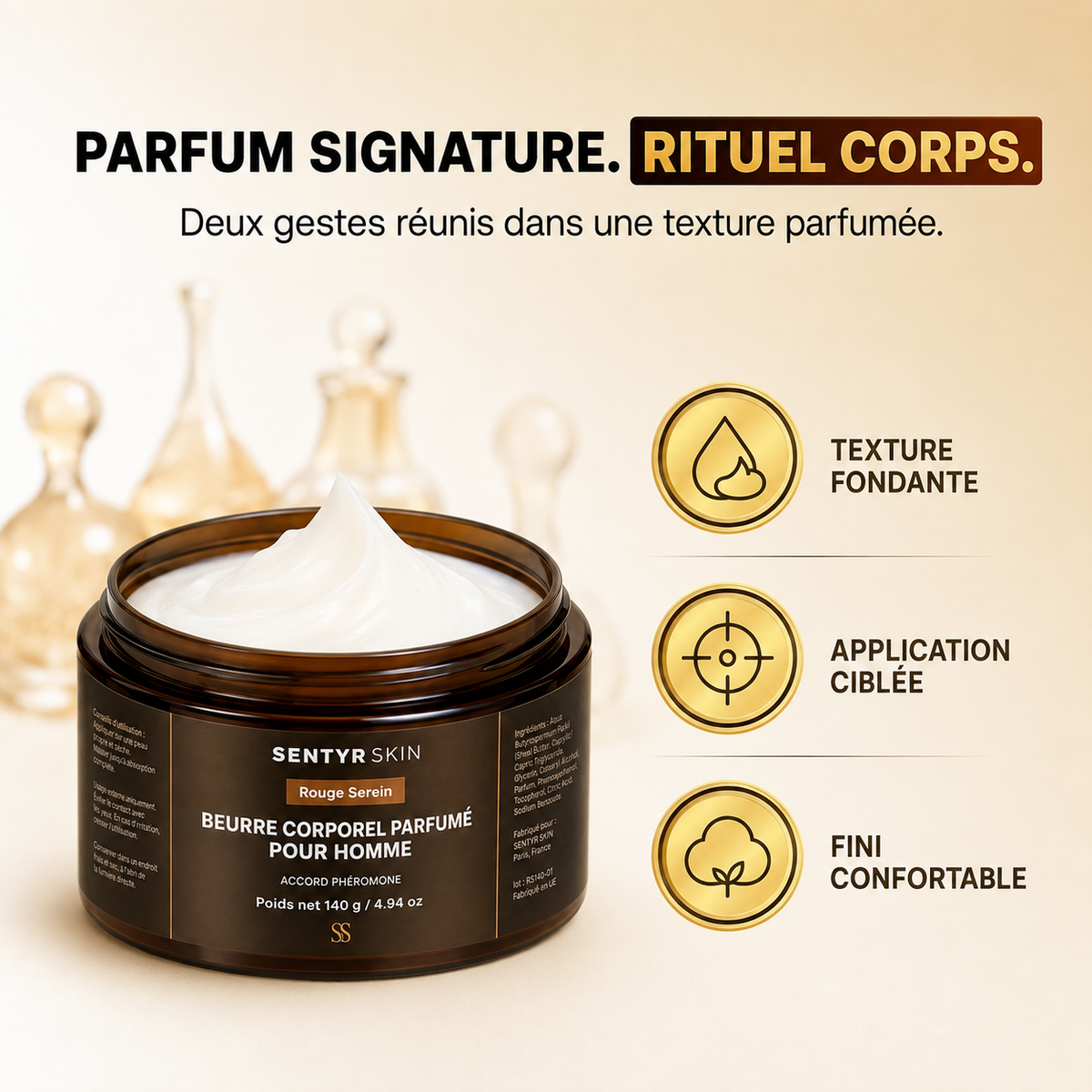 Rouge Serein — texture et rituel corps
