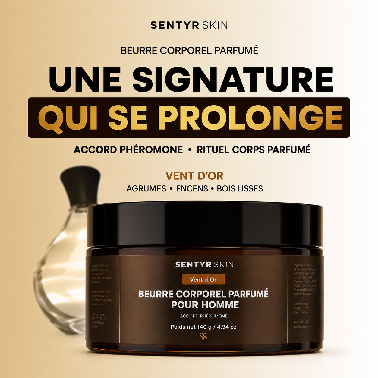 Vent d’Or — signature parfumée Sentyr Skin