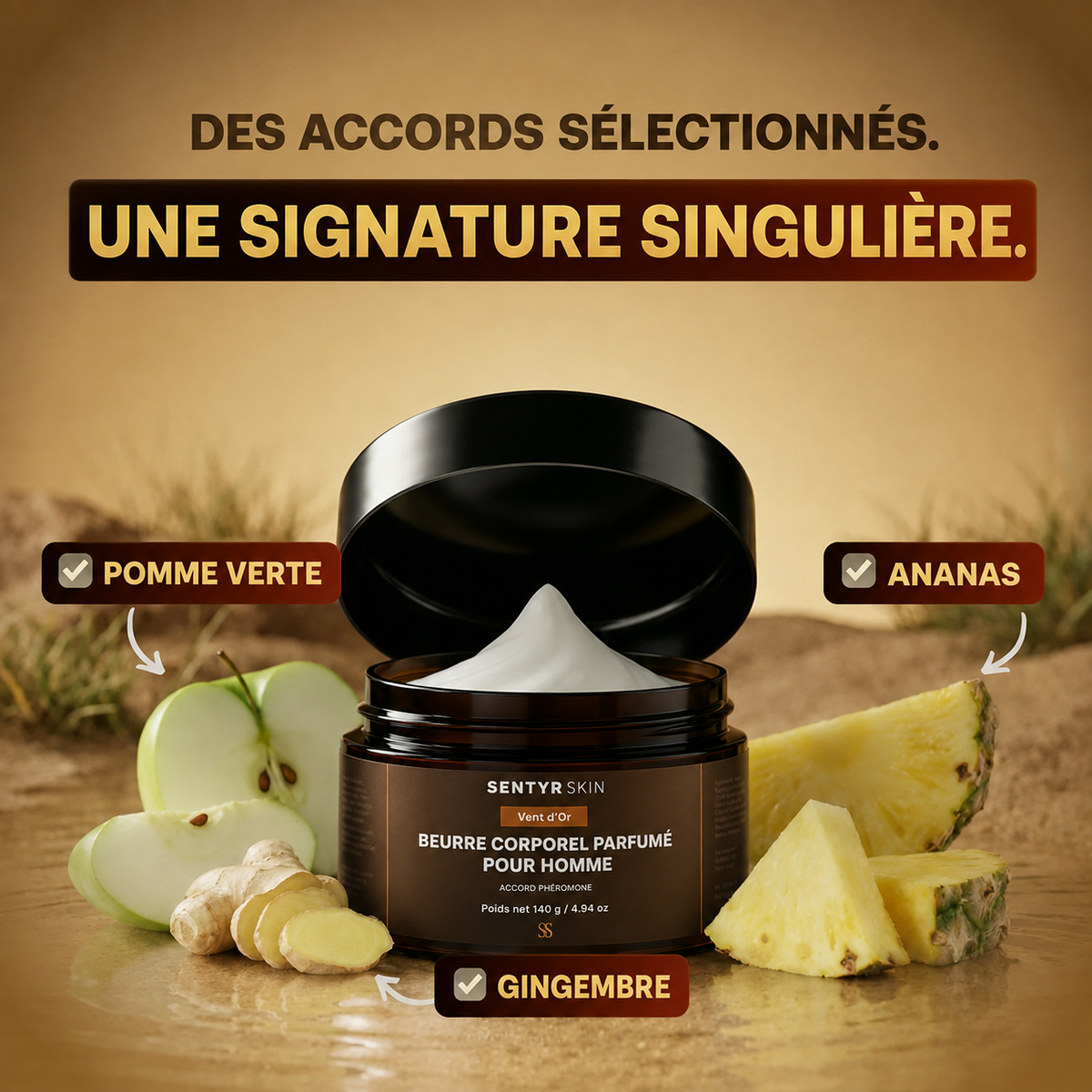 Vent d’Or — accords pomme verte, ananas et gingembre